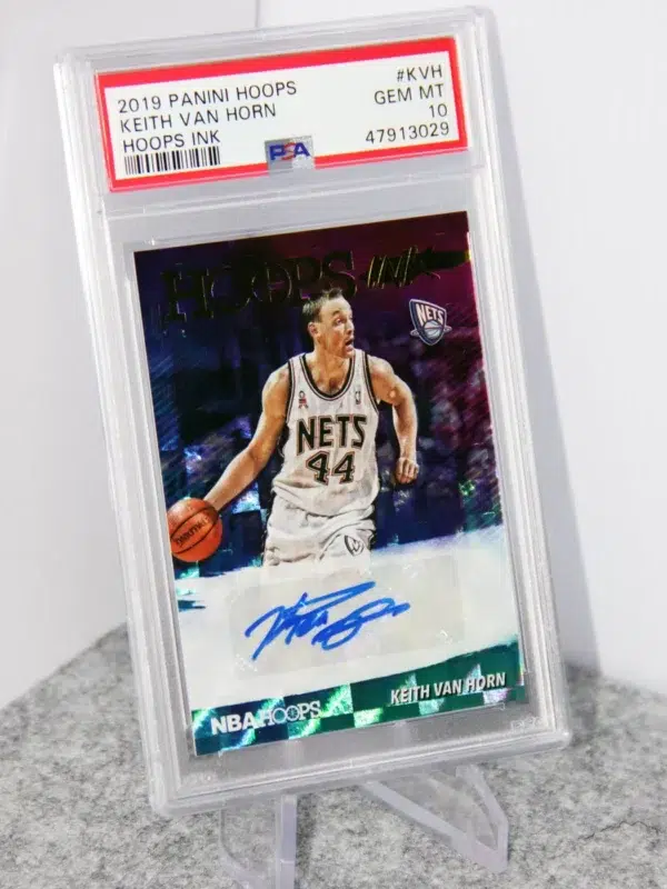 2019-20 Keith van Horn #HI-KVH Panini Hoops Ink PSA 10 GEM MT - stand