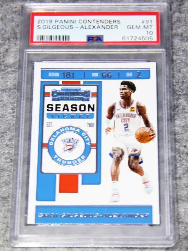 2019-20 Shai Gilgeous-Alexander #91 Panini Contenders PSA 10 GEM MT - front