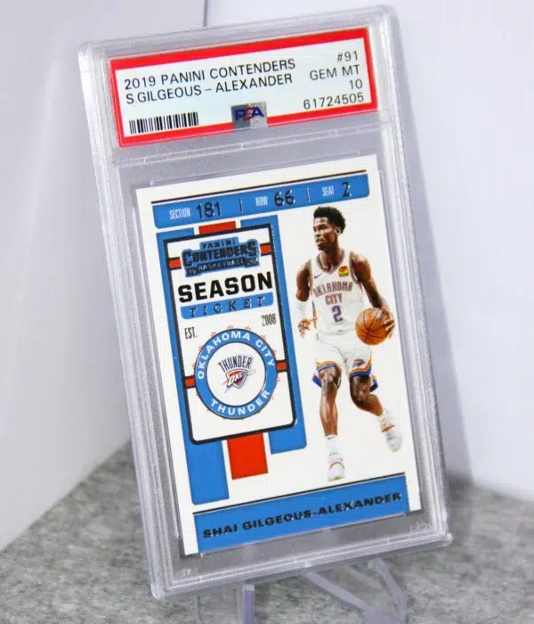 2019-20 Shai Gilgeous-Alexander #91 Panini Contenders PSA 10 GEM MT - stand