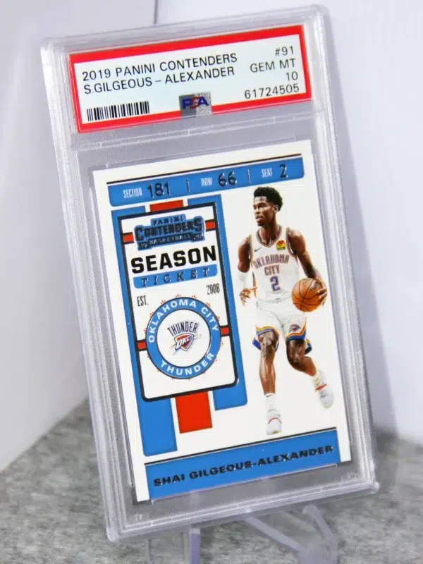 2019-20 Shai Gilgeous-Alexander #91 Panini Contenders PSA 10 GEM MT - stand