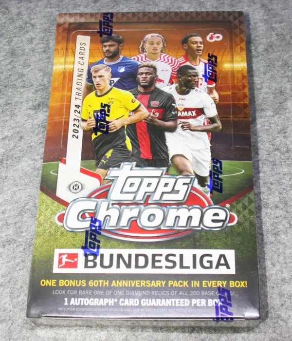 2023-24 Topps Chrome Bundesliga Soccer Hobby Box - front