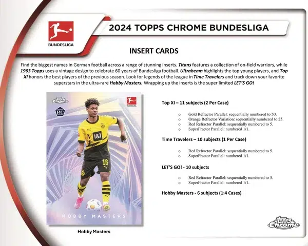 2023-24 Topps Chrome Bundesliga Soccer Hobby Box - supplier3