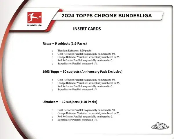2023-24 Topps Chrome Bundesliga Soccer Hobby Box - supplier4