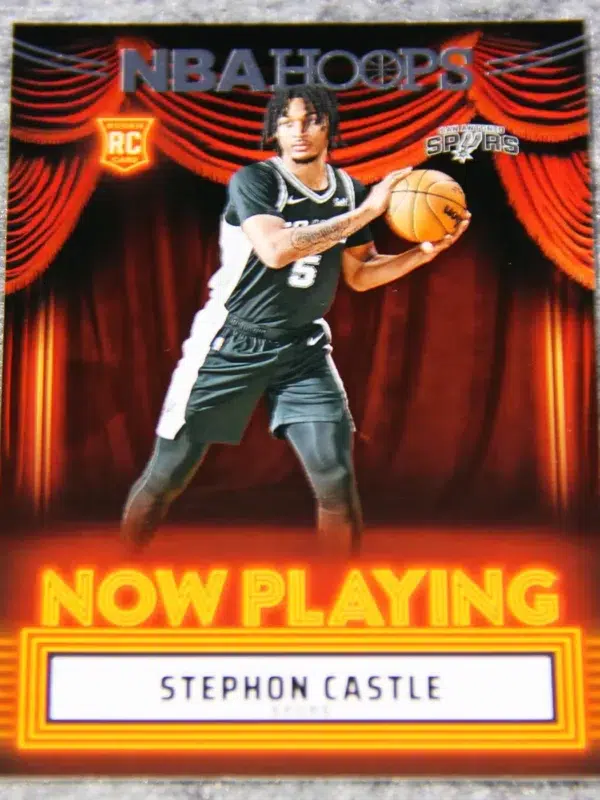 2024-25 Stephon Castle #16 Panini NBA Hoops Now Playing RC - front