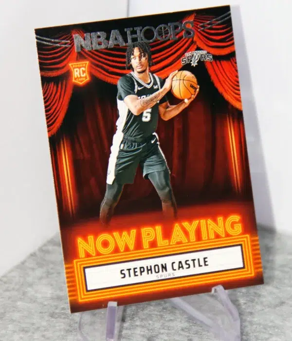 2024-25 Stephon Castle #16 Panini NBA Hoops Now Playing RC - stand