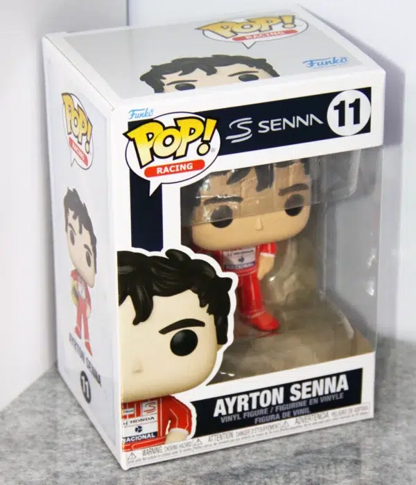 Funko POP! Ayrton Senna #11 Formule 1 Racing Honda McLaren - stand