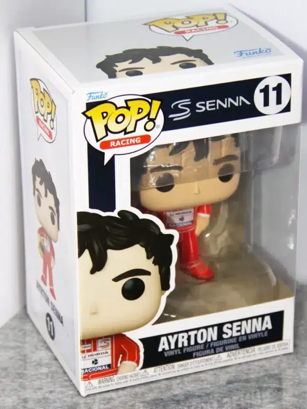 Funko POP! Ayrton Senna #11 Formule 1 Racing Honda McLaren - stand