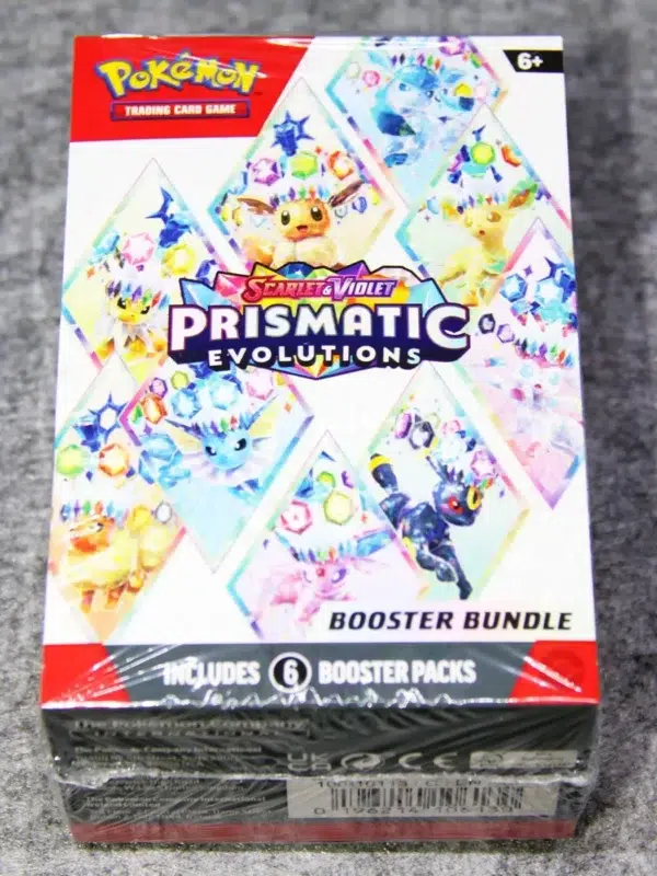 Pokemon TCG Scarlet & Violet Prismatic Evolutions Booster 6pk Bundle - front