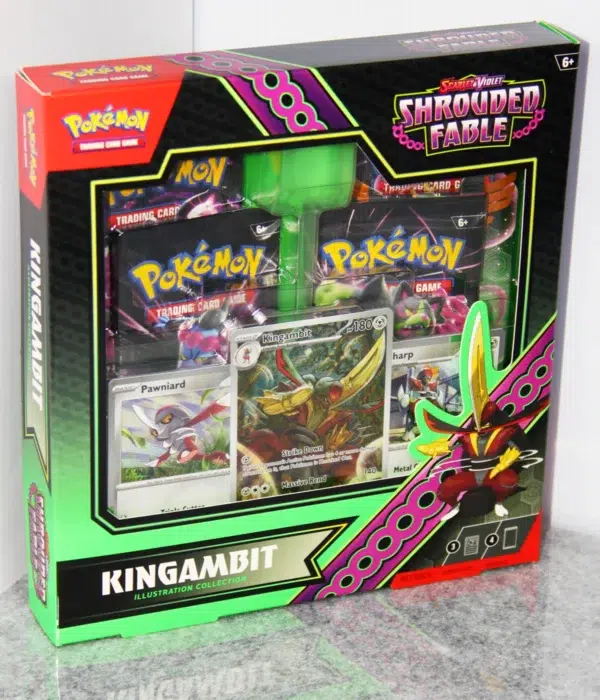 Pokemon TCG Scarlet & Violet Shrouded Fable Kingambit Illustration Collection - stand