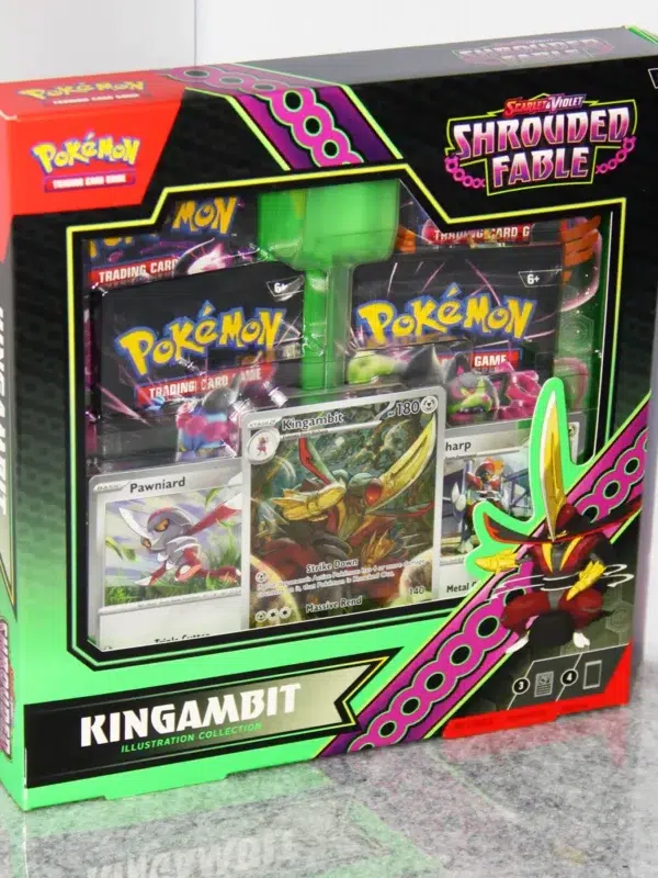 Pokemon TCG Scarlet & Violet Shrouded Fable Kingambit Illustration Collection - stand