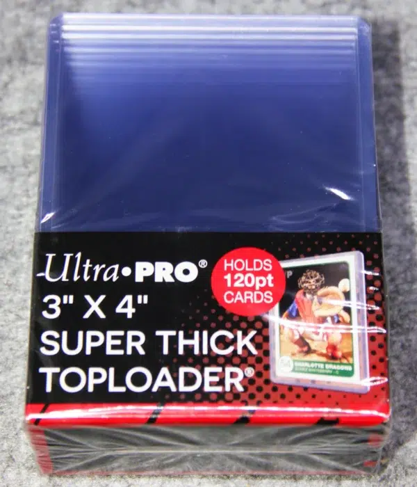 Ultra PRO Clear Super Think Toploaders 3 x 4 120pt - front