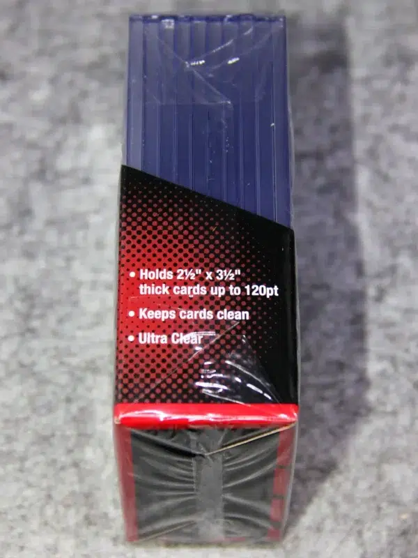 Ultra PRO Clear Super Think Toploaders 3 x 4 120pt - side