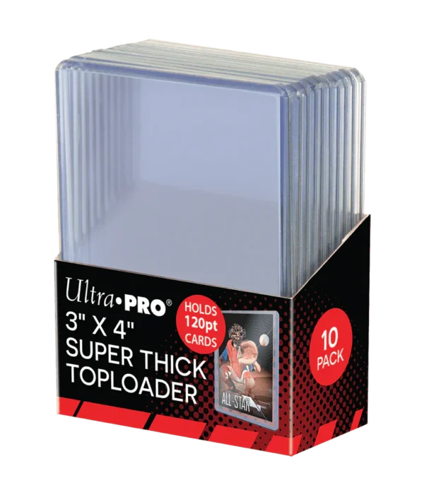Ultra PRO Clear Super Think Toploaders 3 x 4 120pt - supplier