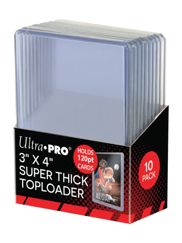 Ultra PRO Clear Super Think Toploaders 3 x 4 120pt - supplier