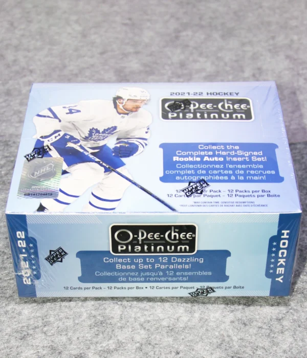 2021-22 Upper Deck O-Pee-Chee Platinum Hockey NHL Hobby Box - front
