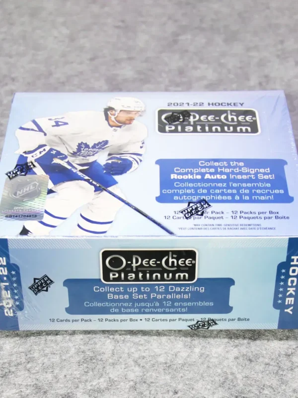 2021-22 Upper Deck O-Pee-Chee Platinum Hockey NHL Hobby Box - front