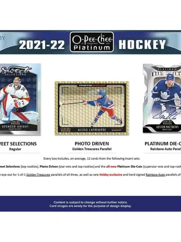 2021-22 Upper Deck O-Pee-Chee Platinum Hockey NHL Hobby Box - supplier3