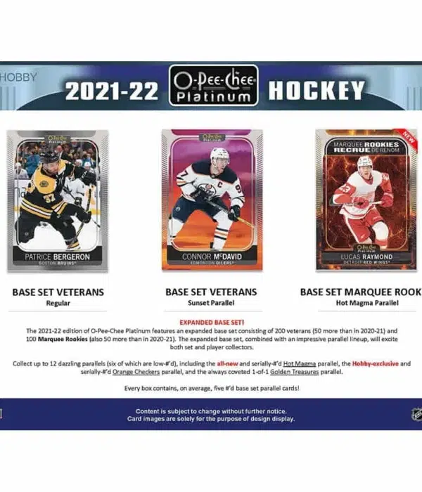 2021-22 Upper Deck O-Pee-Chee Platinum Hockey NHL Hobby Box - supplier4