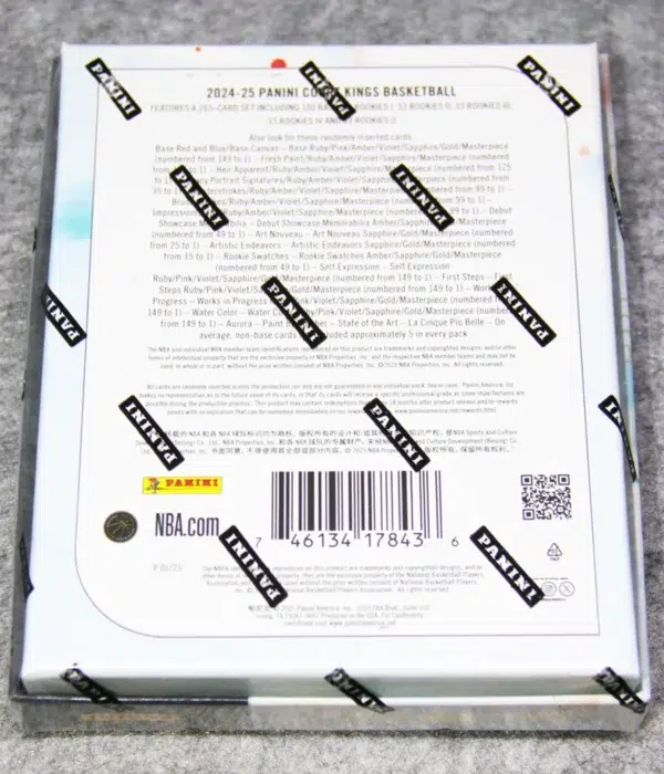 2024-25 Panini Court Kings NBA Basketball Hobby Box - back