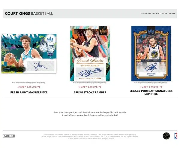 2024-25 Panini Court Kings NBA Basketball Hobby Box - supplier2