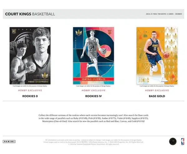 2024-25 Panini Court Kings NBA Basketball Hobby Box - supplier3