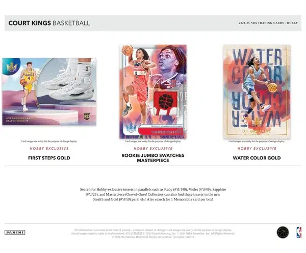 2024-25 Panini Court Kings NBA Basketball Hobby Box - supplier4