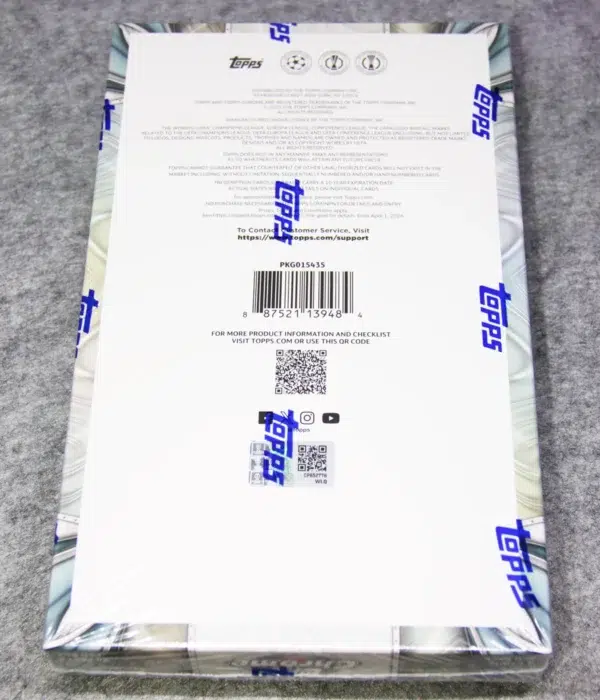 2024-25 Topps UEFA Club Competitions Hobby Box - back