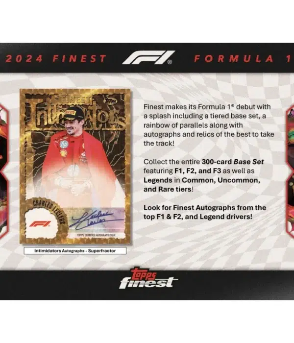 2024 Topps Finest Formula 1 Racing F1 Hobby Box - supplier1
