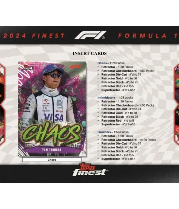2024 Topps Finest Formula 1 Racing F1 Hobby Box - supplier4