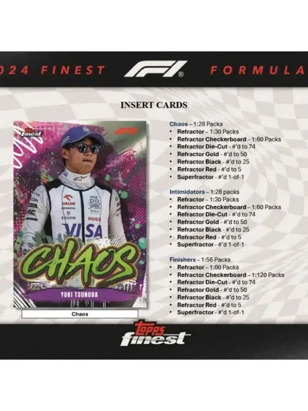 2024 Topps Finest Formula 1 Racing F1 Hobby Box - supplier4