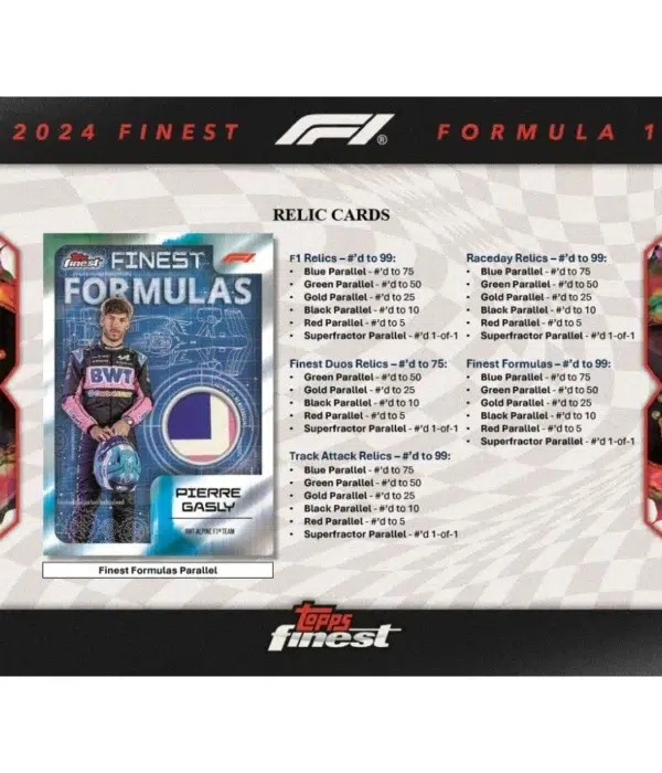 2024 Topps Finest Formula 1 Racing F1 Hobby Box - supplier7