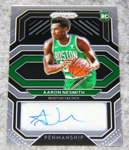 2020-21 Aaron Nesmith #RP-ANS Panini Prizm Rookie Penmanship Auto RC - front