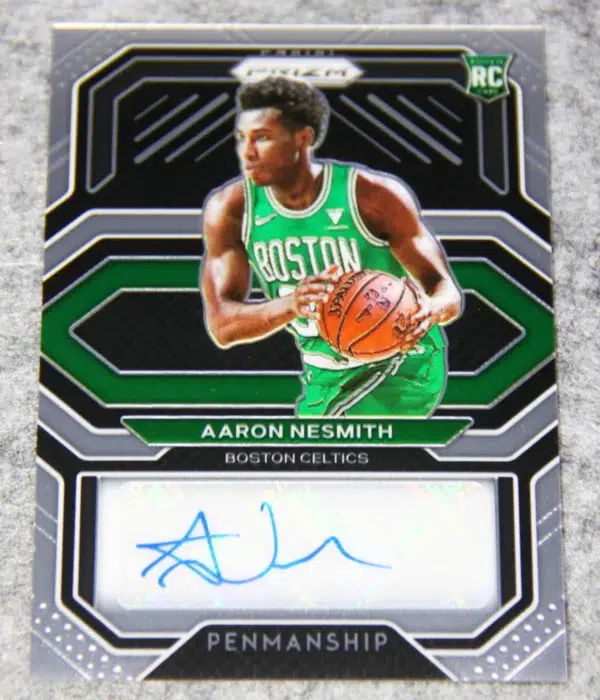 2020-21 Aaron Nesmith #RP-ANS Panini Prizm Rookie Penmanship Auto RC - front