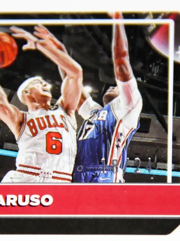 2022-23 Alex Caruso #54 Panini Donruss Optic Choice Blue Mojo Prizm SN#18 - detail