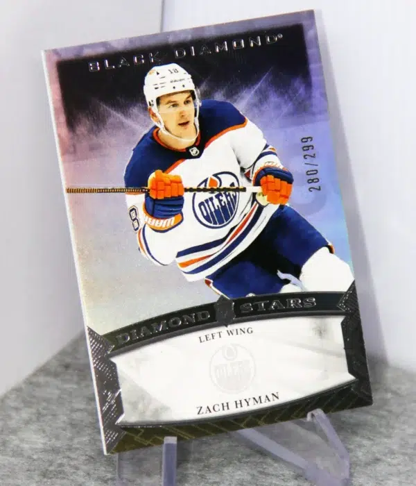 2023-24 Zach Hyman #BDS-ZH Upper Deck Black Diamond Stars SN#280 - stand