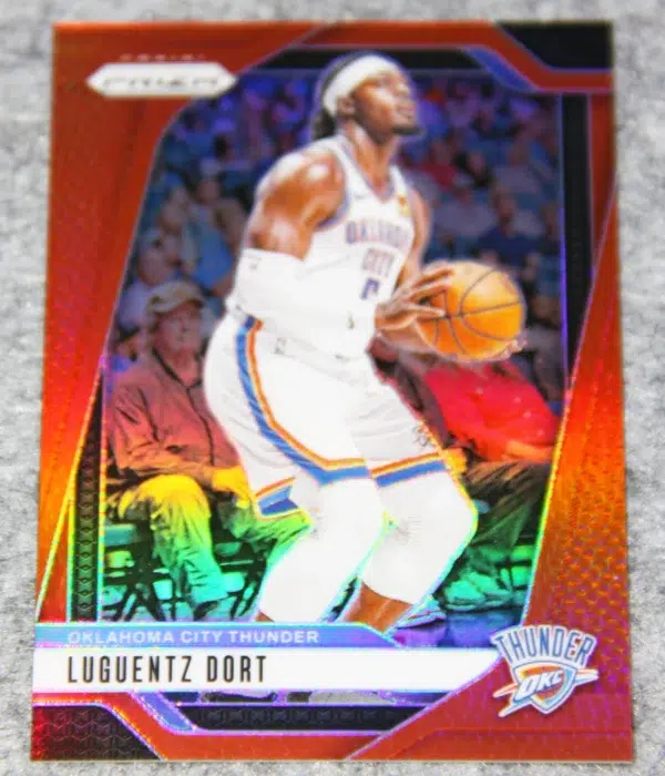 2024-25 Luguentz Dort #119 Panini Prizm Orange Prizm SN#220 - front
