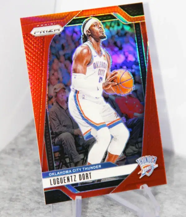 2024-25 Luguentz Dort #119 Panini Prizm Orange Prizm SN#220 - stand