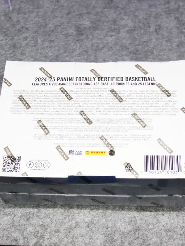 2024-25 Panini Totally Certified NBA Basketball Mega Box - back
