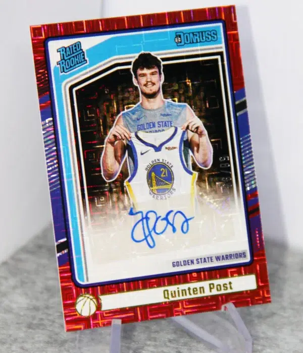 2024-25 Quinten Post #298 Panini Donruss Rated Rookie Red Choice RC SN#58 - stand