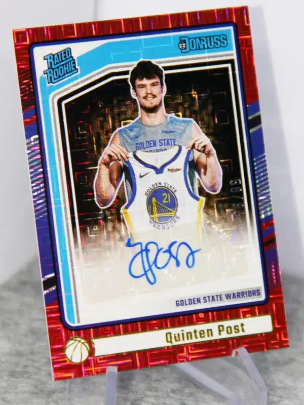 2024-25 Quinten Post #298 Panini Donruss Rated Rookie Red Choice RC SN#58 - stand