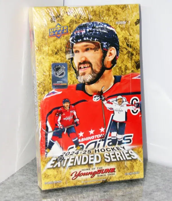 2024-25 Upper Deck Hockey Extended Series Hobby Box - stand