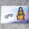 2021 Sasha Banks #SLP-SB Topps WWE Women's Division Superstar Logo Patch SN#145 - front