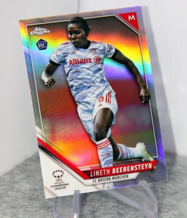 2022 Lineth Beerensteyn #96 Topps Chrome UEFA Women's Champions League Refractor RC - stand