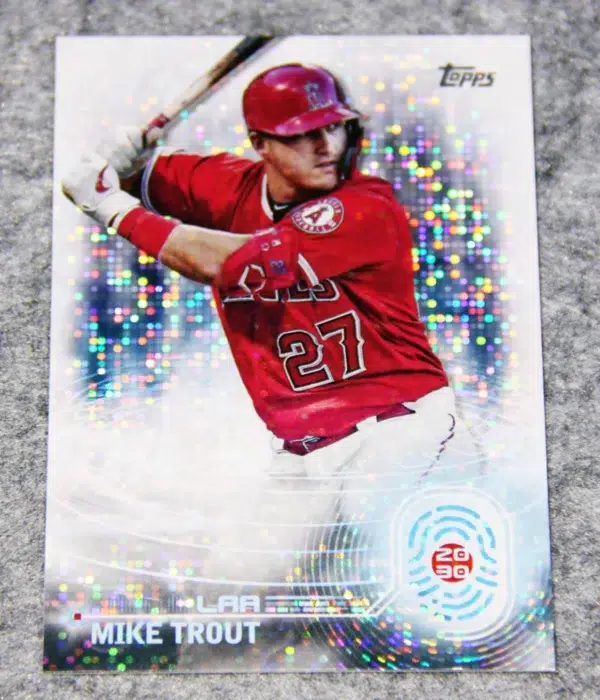 2023 Mike Trout #T2030-1 Topps 2030 Silver Disco Refractor - front