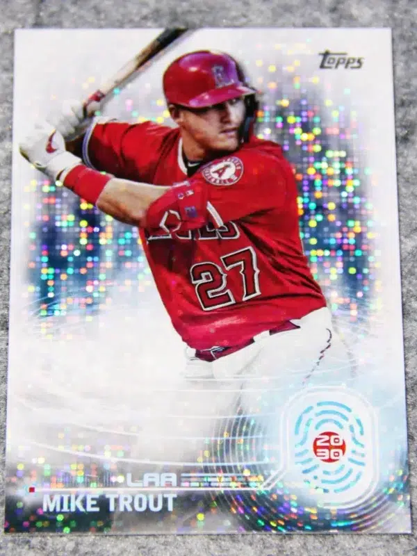 2023 Mike Trout #T2030-1 Topps 2030 Silver Disco Refractor - front