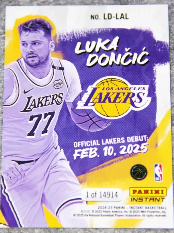 2024-25 Luka Doncic #LD-LAL Panini Instant Lakers Debut /14914