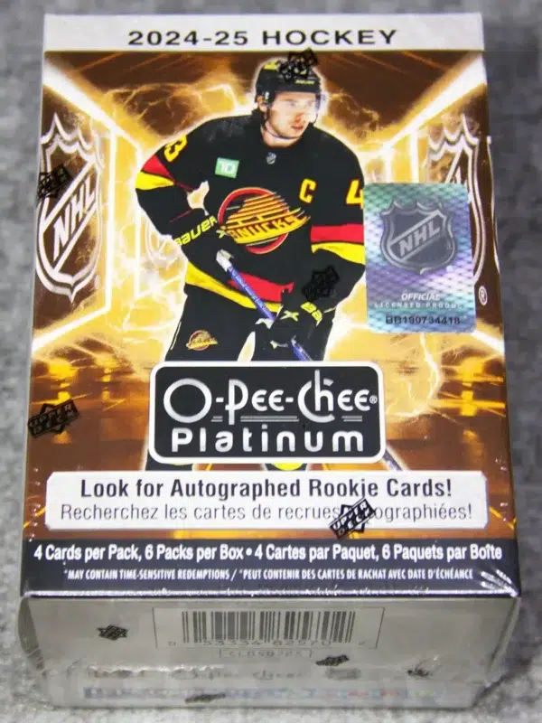 2024-25 Upper Deck O-Pee-Chee Platinum Hockey NHL Blaster Box - front