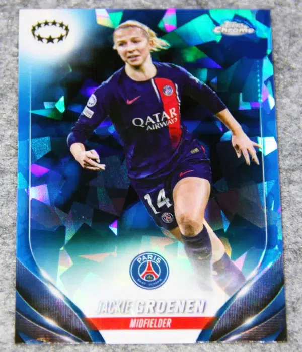 2024 Jackie Groenen #40 Topps Chrome Sapphire UEFA Women's Champions League - front