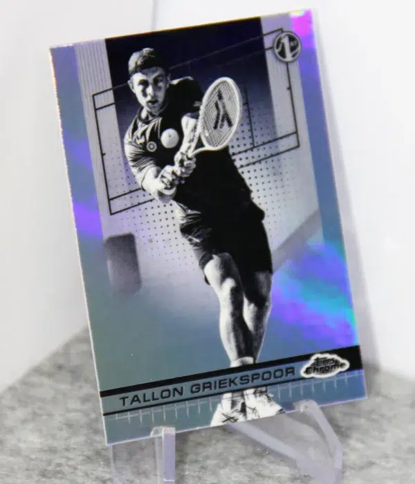 2024 Tallon Griekspoor #111 Topps Chrome Tennis 1st Negative Refractor - stand