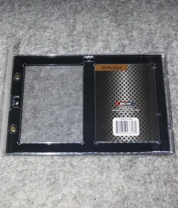 BCW Magnetic 2-Card Holder Black Border 35 pt - back